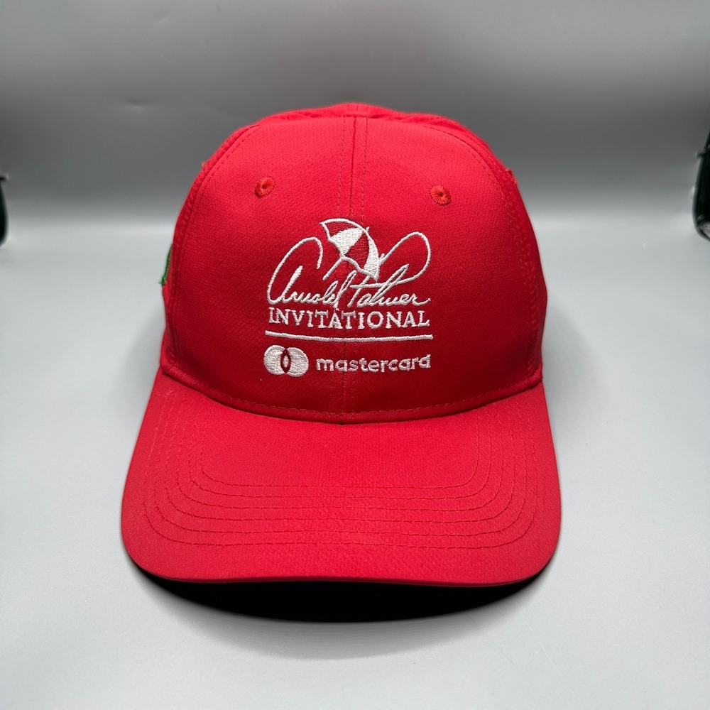 Arnold Palmer Invitational Golf Hat Ahead Red White #44 Mid‎ Fit Performance Cap